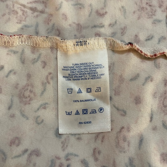 Lands’ End mock turtleneck, Size 2X, Like New, Pretty floral - Picture 5 of 5